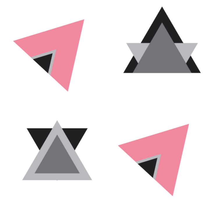 Geometric shape layers za podstavke s teksturnim učinkom - TenStickers