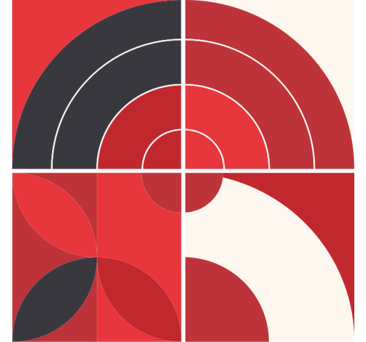 Geometric color patterns podstavki s teksturnim učinkom - TenStickers