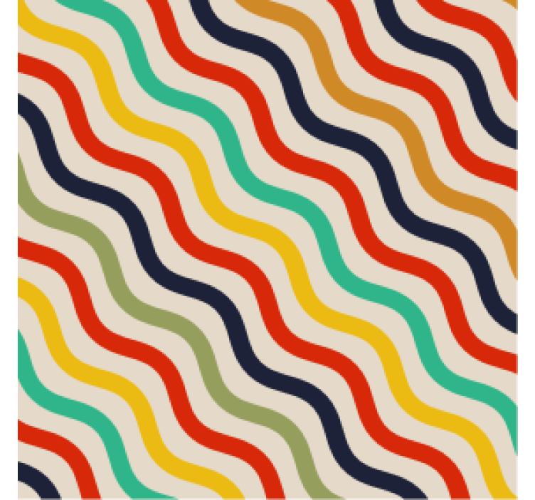 Colorful wavy pattern podstavki z teksturo - TenStickers
