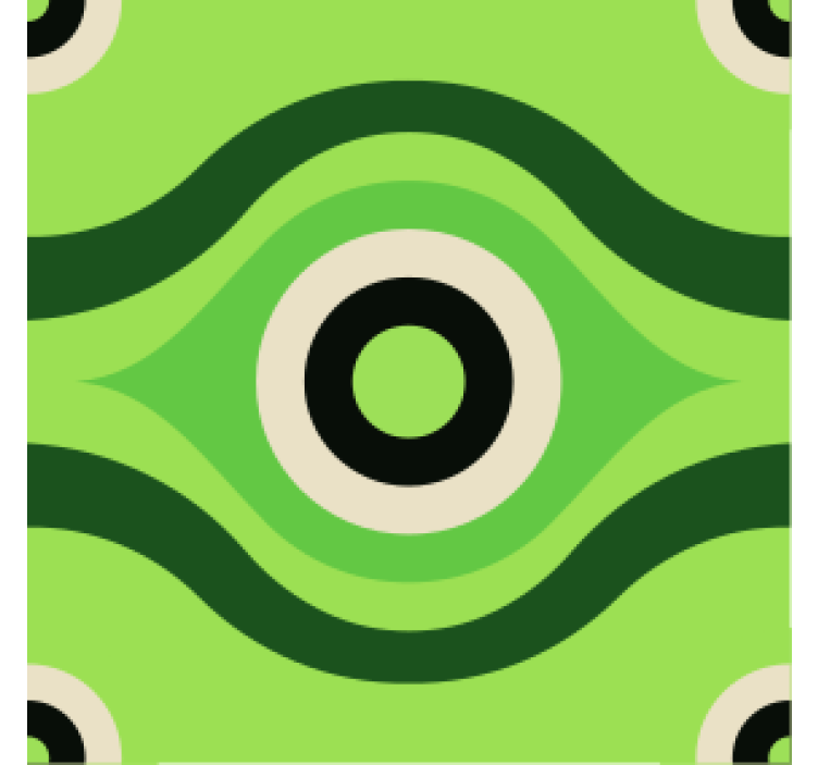 Wavy green pattern podstavki s teksturnim učinkom - TenStickers