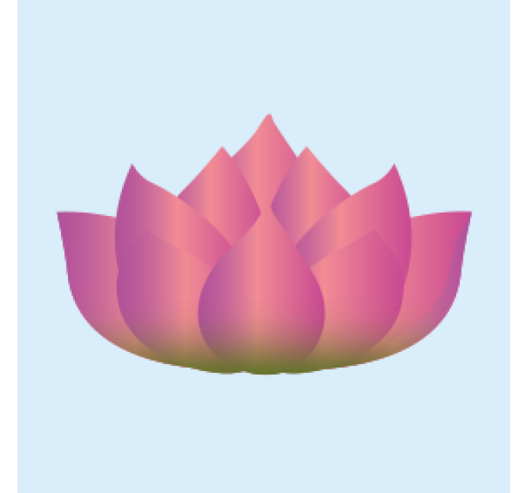 Lotus flower blooming geeky podstavek za kozarce - TenStickers