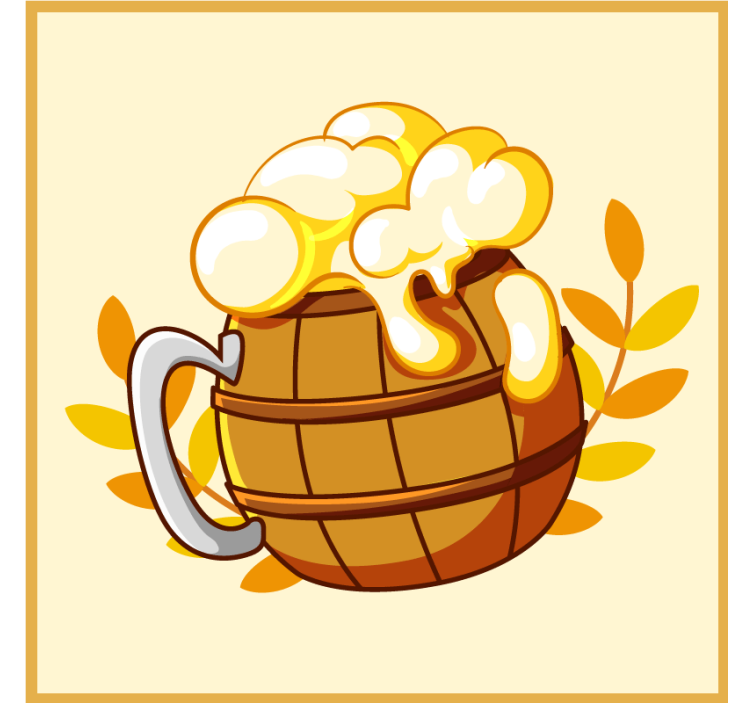 Sodček za pivske podstavki - TenStickers