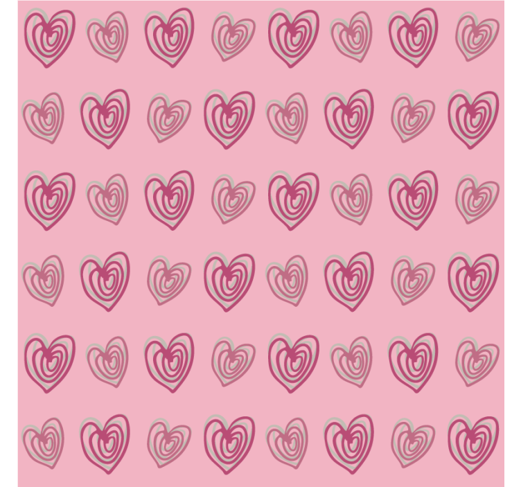 Layered heart patterns podstavki za kozarce moderne - TenStickers