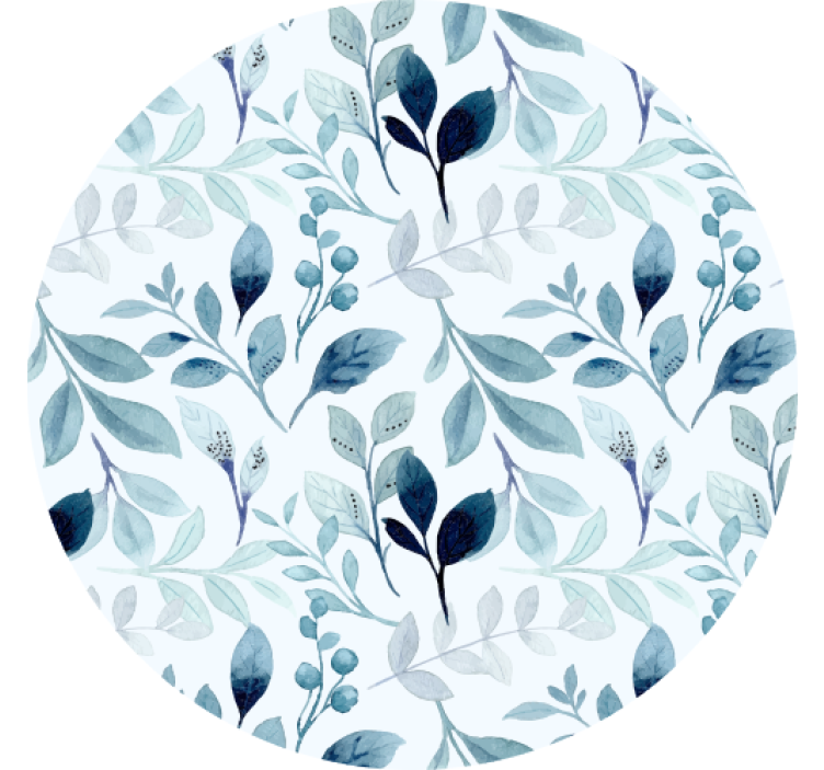 Floral leaf pattern podstavki s teksturnim učinkom - TenStickers