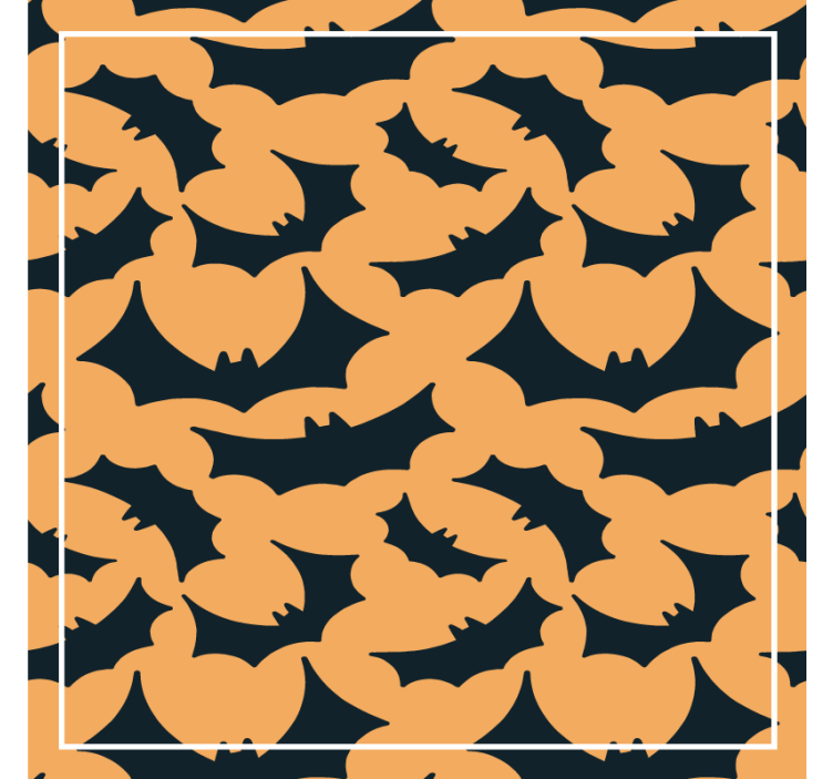 Bat pattern motif podstavek za kozarce halloween - TenStickers