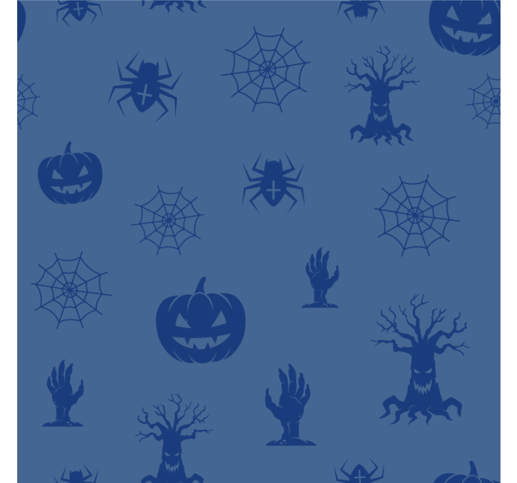 Spooky shadows pattern podstavek za kozarce halloween - TenStickers