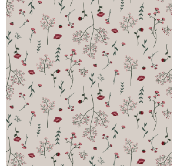 Botanical print backdrop s teksturnim učinkom - TenStickers