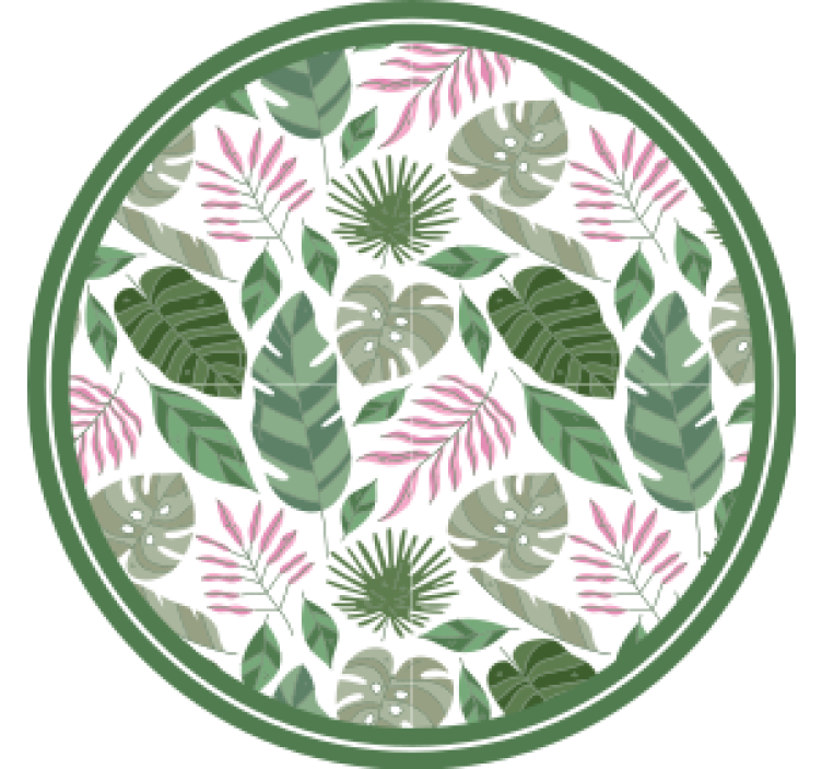 Tropical leaf concept podstavek za kozarce - TenStickers