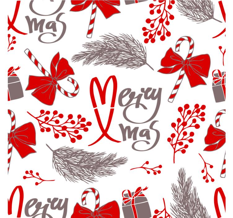 Festive holiday patterns božični podstavki za kozarce - TenStickers