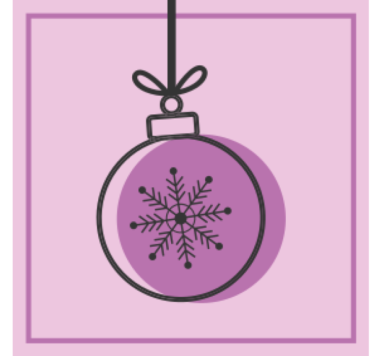 Snowflake ornament graphic božične podstavke za kozarce - TenStickers