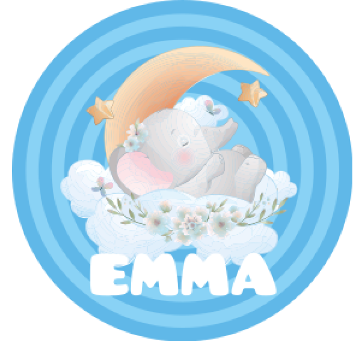 Elephant moon stars personalizirani podstavki za kozarce - TenStickers