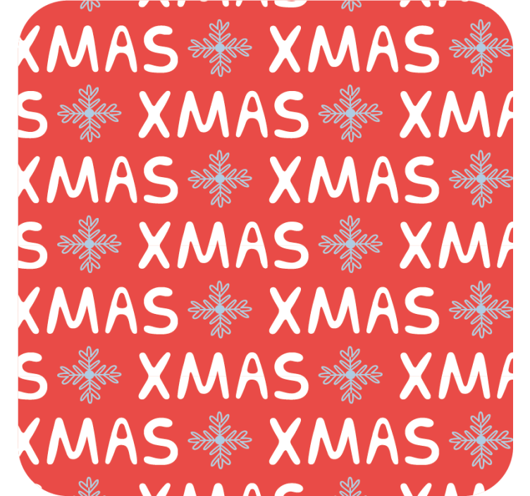 Festive xmas pattern božične podstavke za kozarce - TenStickers