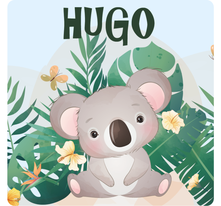 Adorable koala artwork personalizirani podstavki - TenStickers