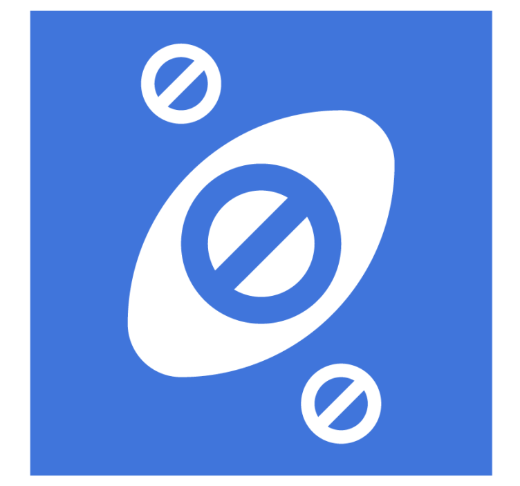 Abstract blue shapes podstavek za kozarce piva - TenStickers