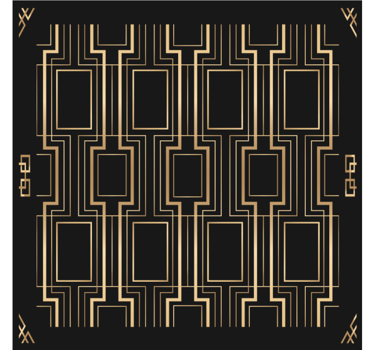 Geometric patterned inspiration podstavki z teksturo - TenStickers