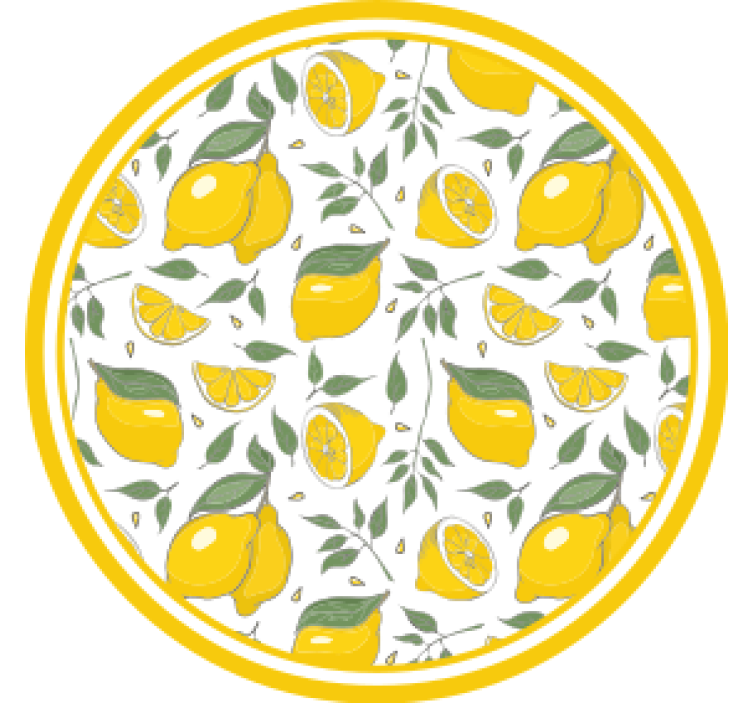 Lemon pattern elements podstavki s teksturnim učinkom - TenStickers