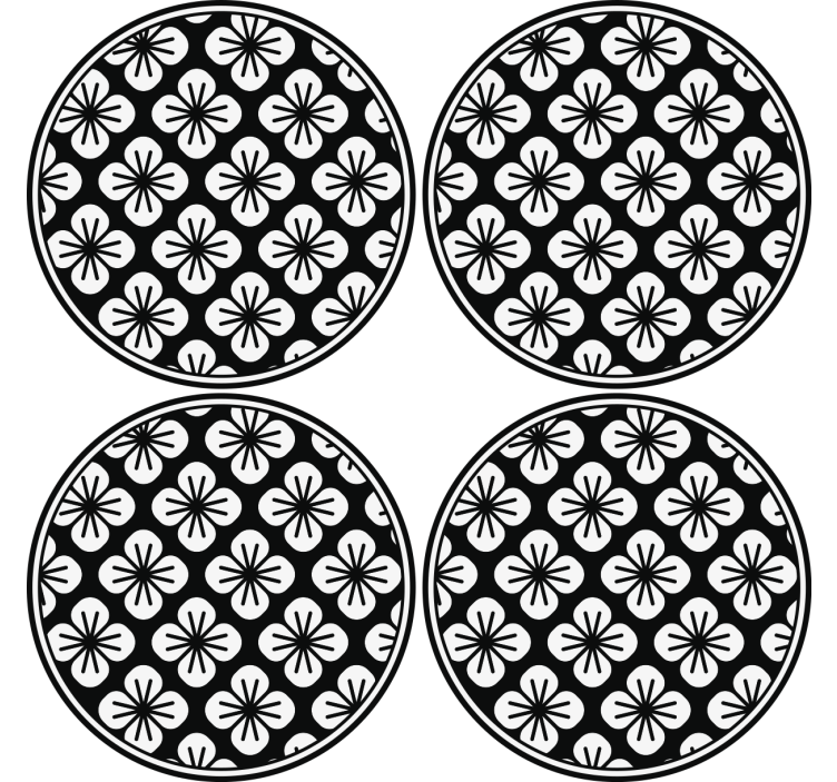 Botanical textured surface podstavki s teksturnim učinkom - TenStickers