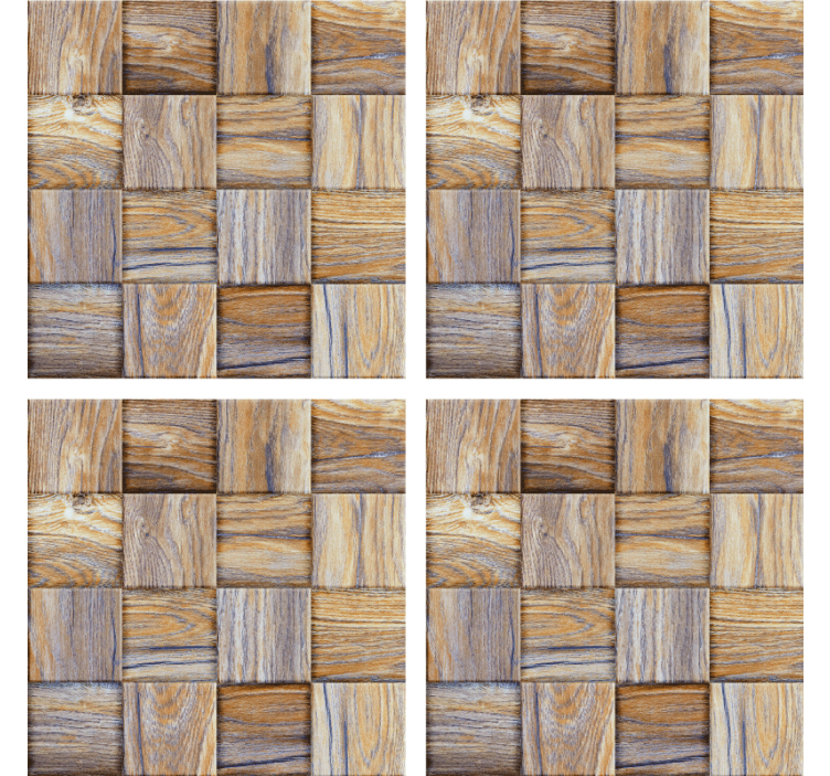Woven wood pattern podstavki s teksturnim učinkom - TenStickers