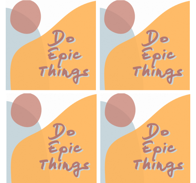 Inspirational message design podstavek za kozarce - TenStickers