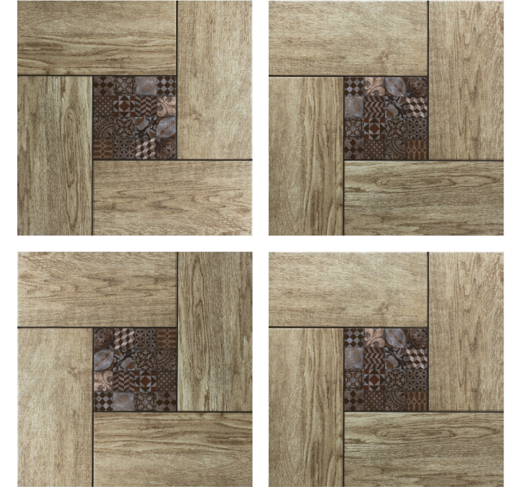 Wooden texture motif podstavek za kozarce - TenStickers
