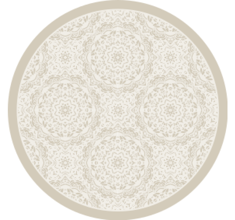 Intricate patterned round surface podstavki s teksturo - TenStickers