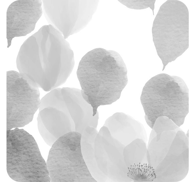 Soft gray petals podstavki s teksturnim učinkom - TenStickers