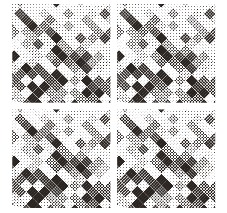 Geometric dot pattern podstavki s teksturnim učinkom - TenStickers