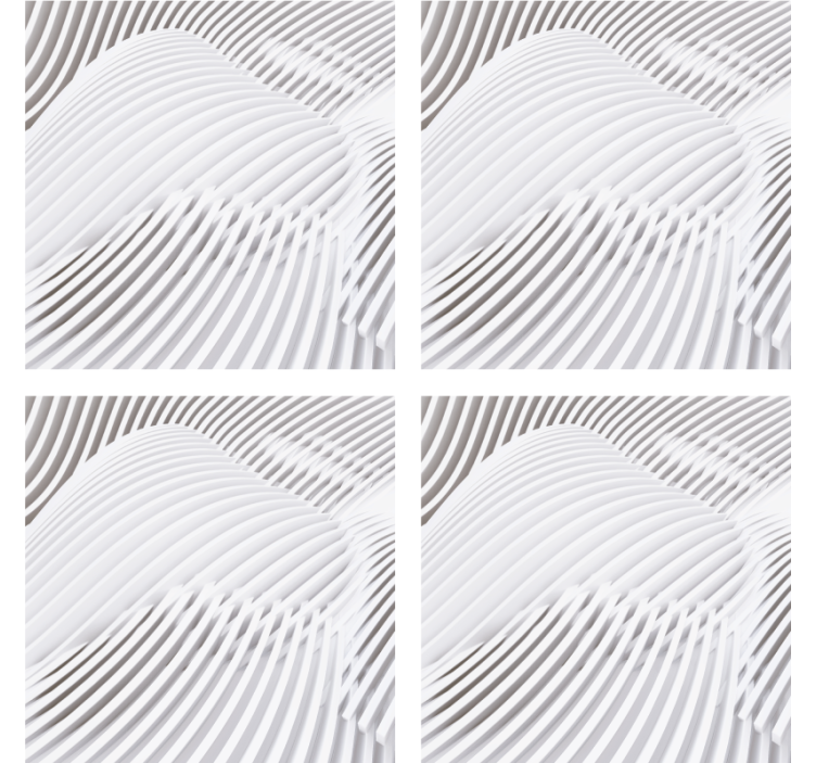 Wavy layered surface podstavki s teksturnim učinkom - TenStickers