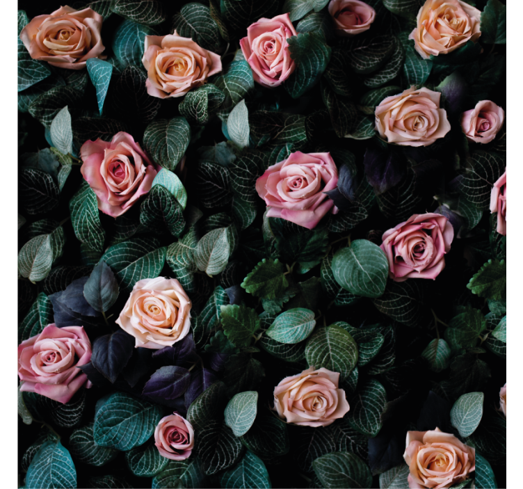 Romantični cvetlični vzorec podstavek za kozarce - TenStickers