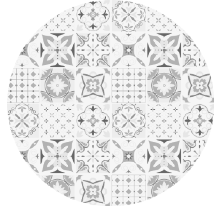 Geometric floral arrangement s podstavki z teksturo - TenStickers