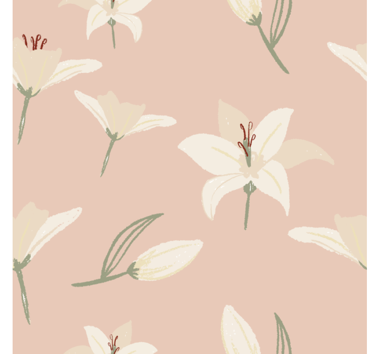 Elegant floral element geeky podstavek za kozarce - TenStickers