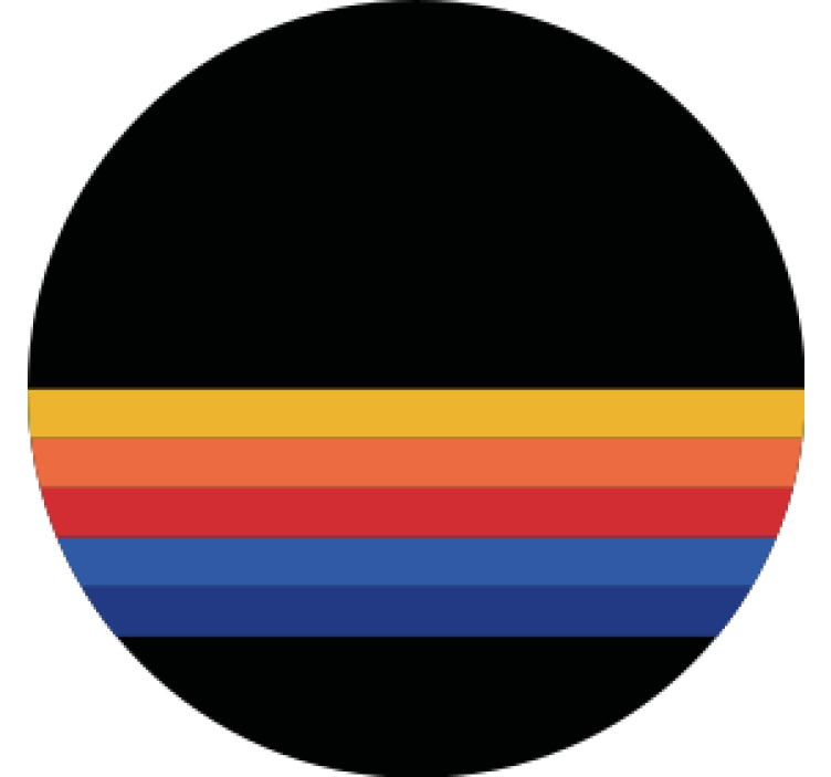 Colorful striped circular pattern podstavki z teksturo - TenStickers