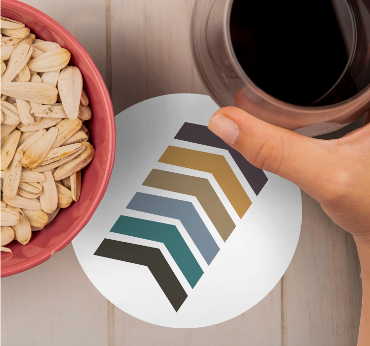 Zemeljske barve puščica nordijsko oblikovanje sodobna podstavka - TenStickers