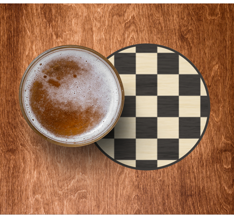 črno-belo podstavljeno podstavek iz lesene teksture - TenStickers