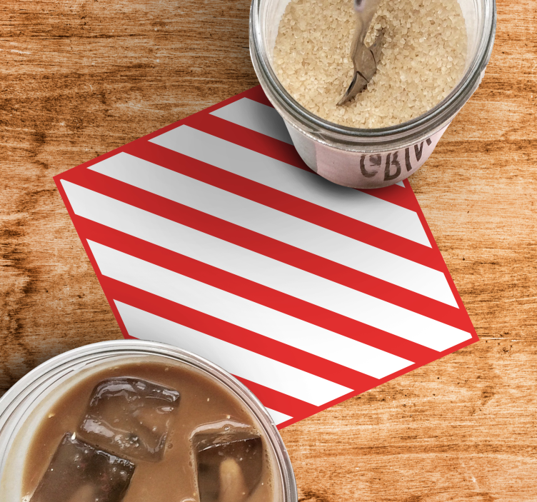 Diagonalne črte oblikovanje božični podstavek - TenStickers