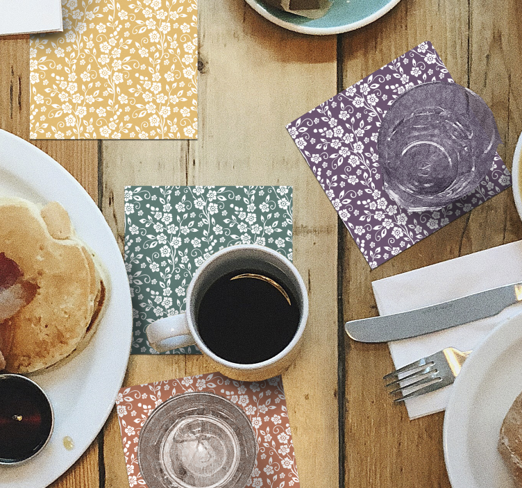 Eleganten cvetlični vzorec - TenStickers