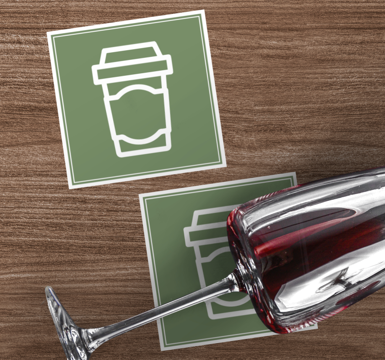 Fantastičen piktogram skodelice za kavo, sodobna podstavka - TenStickers