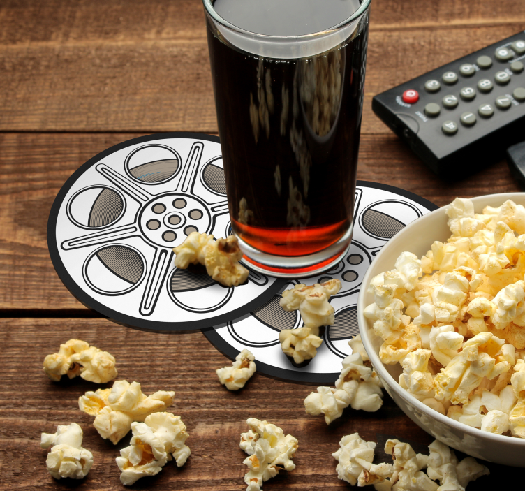 Kino film roll vintage coaster - TenStickers