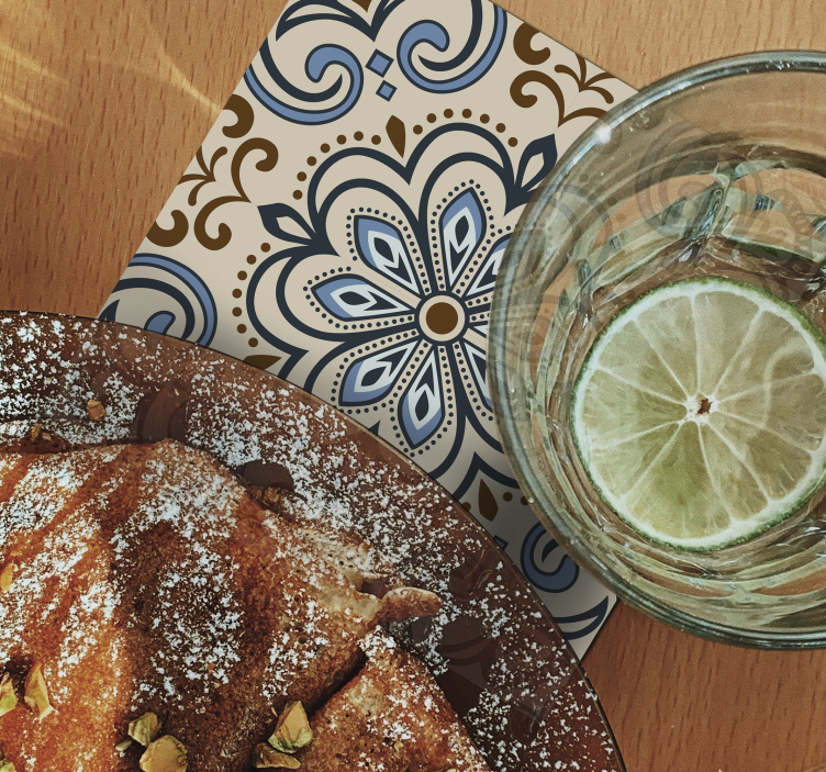 Podloge za tisk s cvetličnimi ploščicami - TenStickers