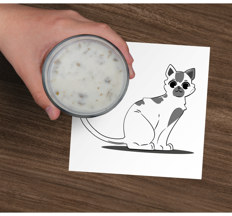 Risan mačji vintage podmetač - TenStickers