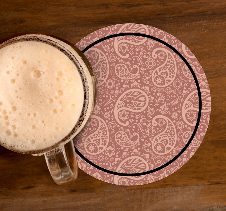 Paisley vzorec pijače coaster - TenStickers