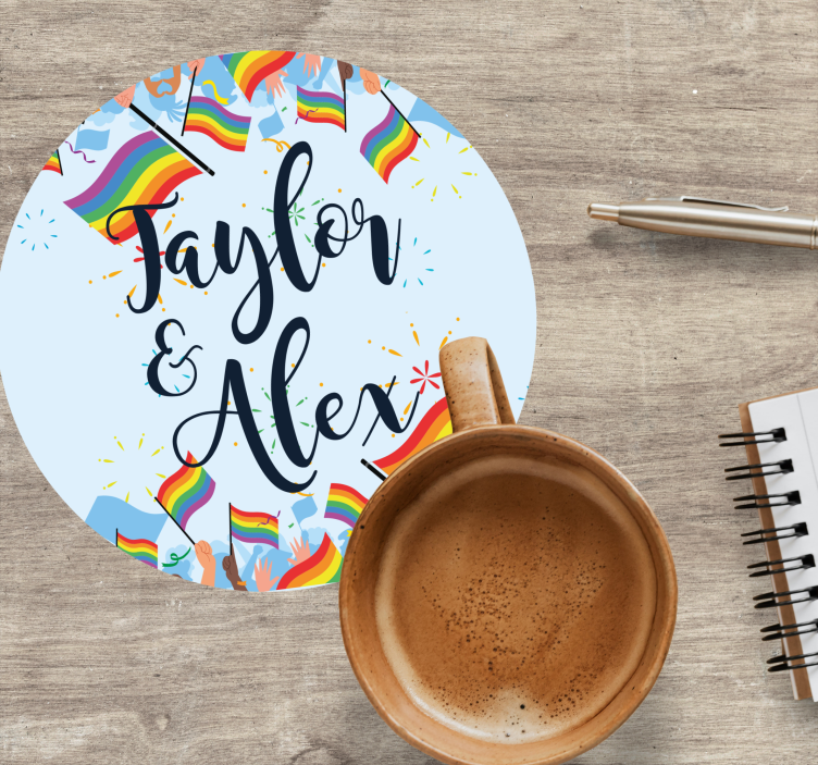 Personalizirane podstavki za mavrične zastave - TenStickers