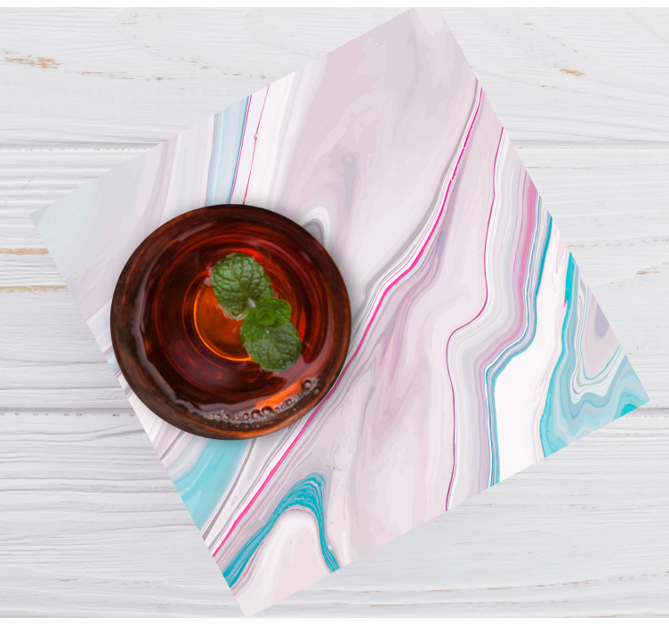 Podstavek za pijačo iz marmorne teksture - TenStickers