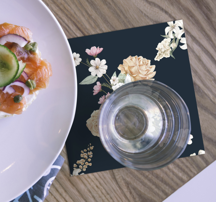 Vintage cvetlični šopek za podstavke - TenStickers