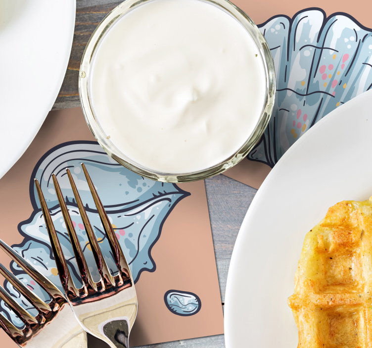 Skice morskih školjk podstavki za školjke - TenStickers