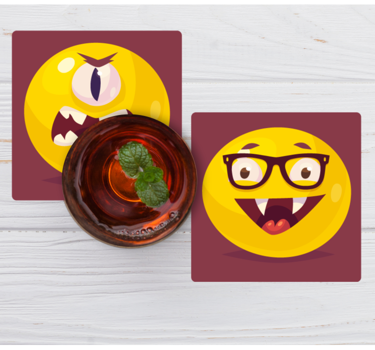Vampirski emoji obraz za noč čarovnic - TenStickers