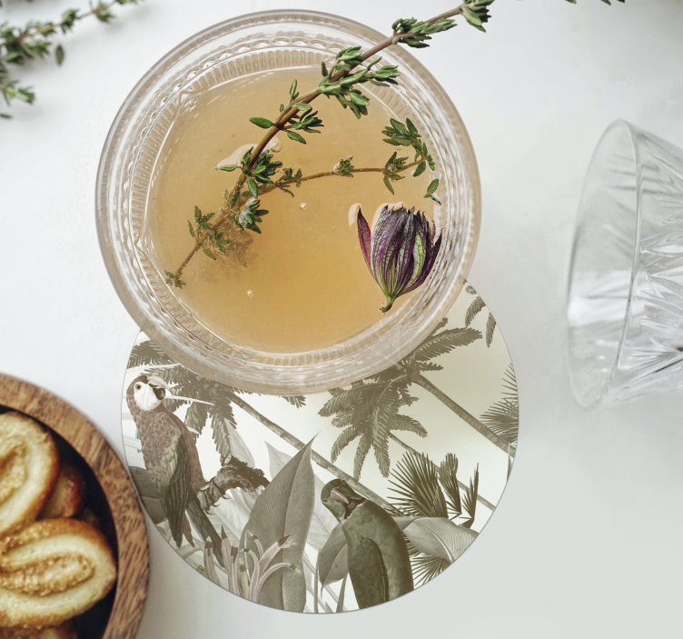 Vintage tropska favna vintage podstavek - TenStickers