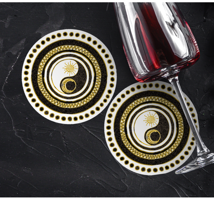 Jin in jang sodobni podstavek - TenStickers