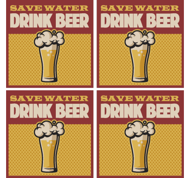 Prihranite vodo piti pivo citiranje podmorja - TenStickers