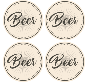 Starodavne podstavke za pivo - TenStickers